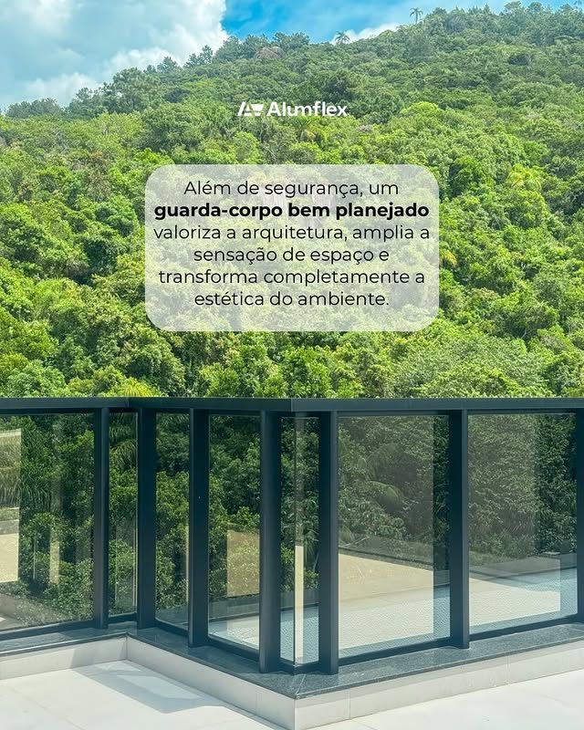 Guarda-corpo de vidro Alumflex
