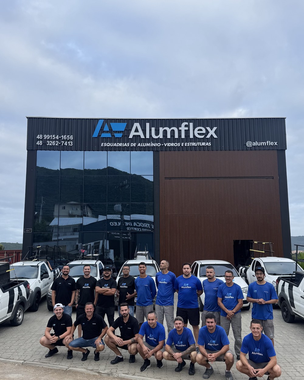 Projeto personalizado fabricado pela Alumflex